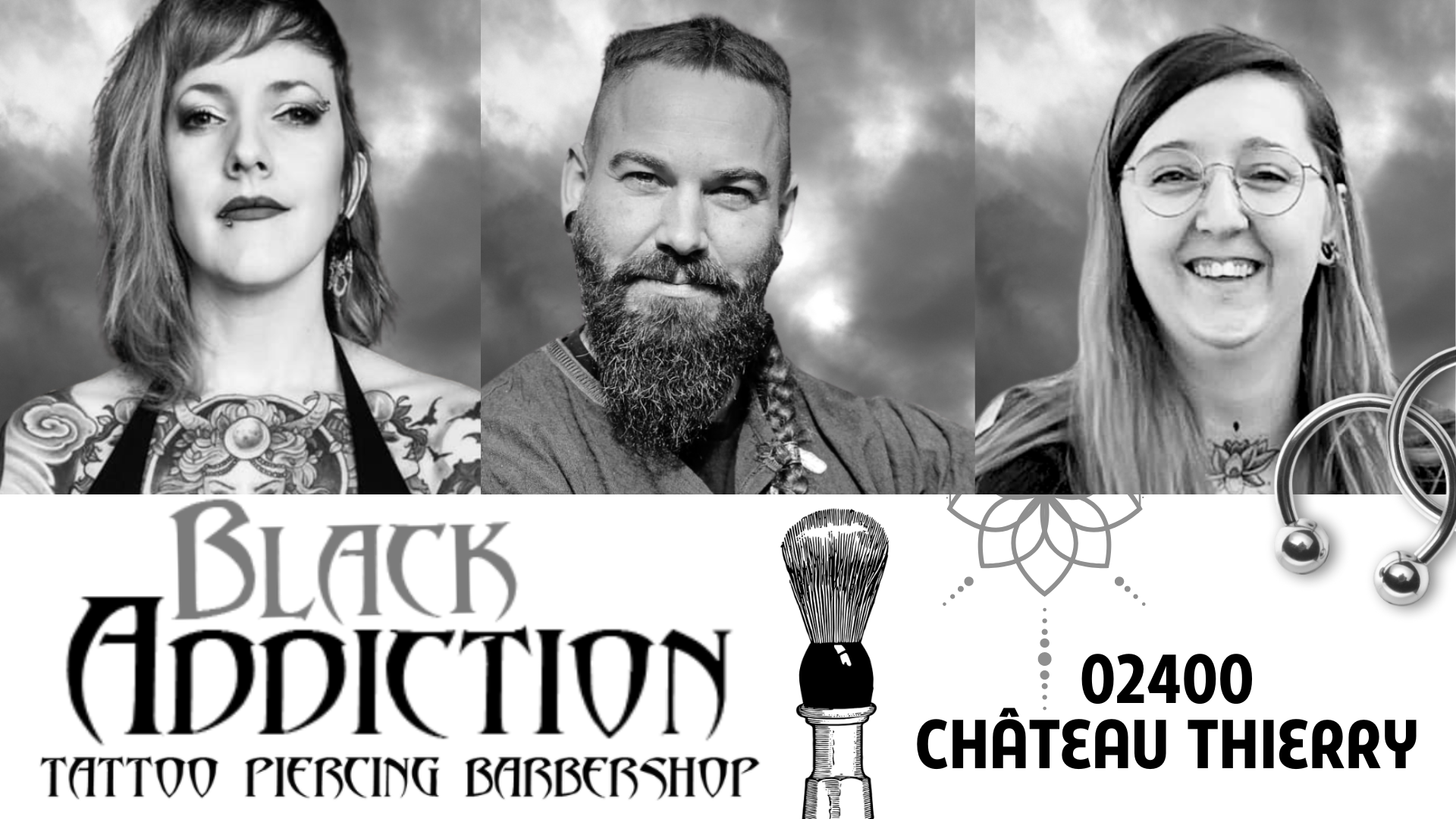 Black Addiction - black addiction tatoo piercing barbershop 02400 chateau thierry 2